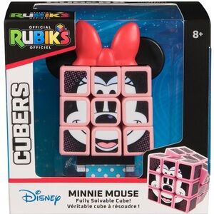 Rubik’s Cube Minnie Mouse Cuber, Disney Collectible Disney Puzzle, Fidget Toy